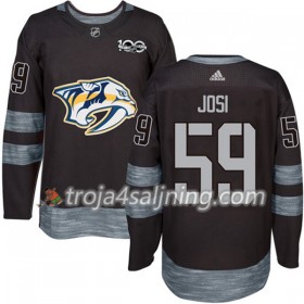 Nashville Predators tröja Roman Josi 59 1917-2017 100th Anniversary Adidas Svart Authentic - NHL Tröjor Herr